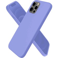 Ototechparca    iPhone 12 Pro Max Kılıf First Silikon - Mor