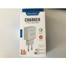 Belirtilmemiş Cc-03 3.4A Type-C Usb Kablo + Ev Şarj Adaptör Hızlı Şarj