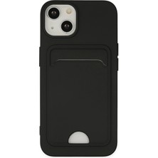 Ototechparca    iPhone 14 Plus Kılıf Kelvin Kartvizitli Silikon - Siyah