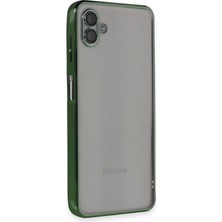 Ototechparca   Samsung Galaxy A04 Kılıf  Lensli Silikon - Yeşil