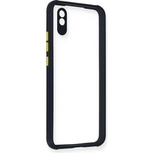 Ototechparca    Redmi 9A Kılıf Miami Şeffaf Silikon - Lacivert