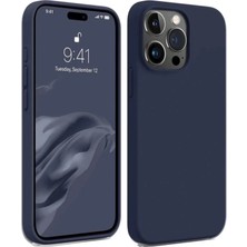 Ototechparca    iPhone 15 Pro Max Kılıf First Silikon - Lacivert