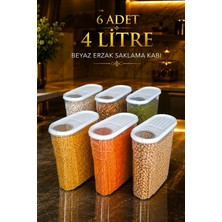 Empressco Newrise 6 Adet 4 Litre Erzak Bakliyat Saklama Kabı Kiler Box 6
