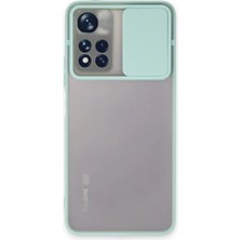 Ototechparca    Redmi Note 11 Pro Plus 5g Kılıf Palm Buzlu Kamera Sürgülü Silikon - Turkuaz