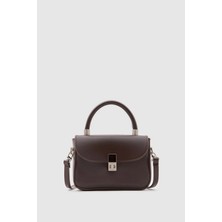 Shule Bags Cobble Small Çapraz Çanta Kahve
