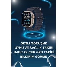 Marsilyan Akıllı Saat Bluetooth Bağlantılı Nfc ve Gps Uyumlu Nabız Ölçer Sesli Görüşme
