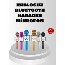 Marsilyan Kablosuz Bluetooth Karaoke Mikrofon  Yankı Efektli