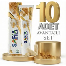 Safia Doğal Diş Macunu Misvak ve Propolis 10x100 ml Tam Ağız Bakımı için Özel Formül