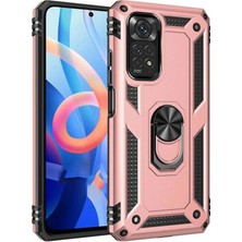 Ototechparca    Redmi Note 12S Kılıf Sofya Yüzüklü Silikon Kapak - Rose