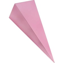 Hayaller Dükkanı Külah Karton Kutu Büyük Boy Makaron Pembe Pk:25
