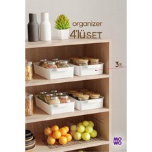 Empressco Mowo Home 4 Adet 3 Litre Mutfak Düzenleyici, Buzdolabı Düzenleyici, Banyo Düzenleyici, Organizer, Saklama Kabı - Fiyatı, Yorumları