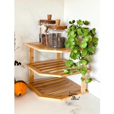 Empressco Luca Mia 3 Katlı Bambu Köşeli Raf 25X25 cm - Fiyatı, Yorumları