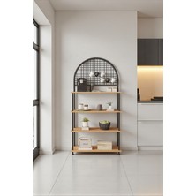 Empressco Mobitopya Çevir Kur Atlantik Çam 4 Raflı Kahve Köşesi Dolabı | Mutfak Düzenleyici, Stand, 71X167X35 cm - Fiyatı, Yorumları