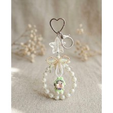 My Balli Store Coquette Tarzı Boncuklu Cry Baby Figürlü Çanta Aksesuarı ve Anahtarlık