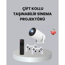 Marsilyan 4K Wi-Fi 6 Projeksiyon Cihazı – 10.000+ Oyun Desteği, Kablosuz Bağlantı ve Çoklu Giriş Portları