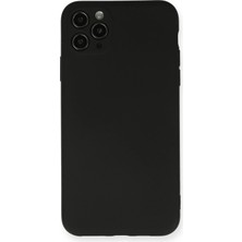 Ototechparca    iPhone 11 Pro Max Kılıf Nano Içi Kadife Silikon - Siyah