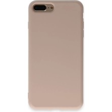 Ototechparca    iPhone 7 Plus Kılıf Nano Içi Kadife Silikon - Pudra