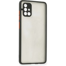 Ototechparca   Samsung Galaxy A71 Kılıf Montreal Silikon Kapak - Siyah
