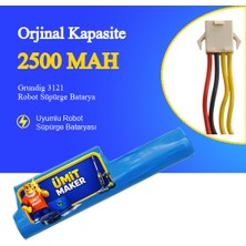 Ümit Maker Grundig 3121 Robot Süpürge 2500 Mah Batarya