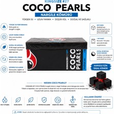 Coco Pearls Nargile Kömürü 1 kg – 27X27X27 mm Doğal Hindistan Cevizi Küp Kömür