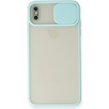 Ototechparca    iPhone x Kılıf Palm Buzlu Kamera Sürgülü Silikon - Turkuaz