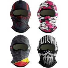 Motobir Balaklava Renkli Karışık Desen