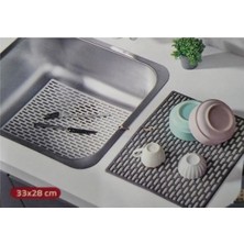 Empressco STILSENIN34 Dikdörtgen Silikon Lavabo Buzluk Matı 33X28 cm Antrasit Renk 1 Adet - Fiyatı, Yorumları
