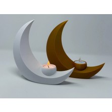 Oko Design Hilal - Ay Işığı Dekoratif LED Mumluk Tealight (2 Adet)