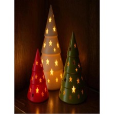 Oko Design Noel Ağacı Dekoratif LED Mumluk Tealight 3 Adet