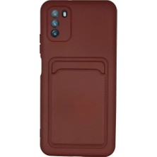 Paxteks Newface Xiaomi Pocophone M3 Kılıf Kelvin Kartvizitli Silikon - Bordo