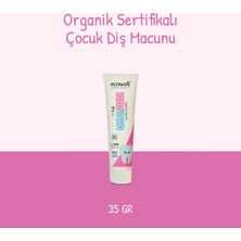 Ecowell 35 gr Organik Çocuk Diş Macunu, Florürsüz ve Vegan, 6 Ay ve Üzeri Kullanıma Uygun