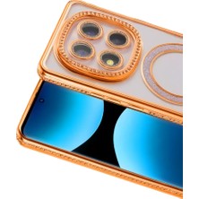 ENCO Mey Ithalat®   Redmi Note 15 Pro 4g Joke Simli Magneticsafe Kılıf - Turuncu