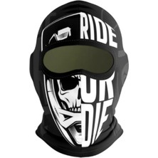 Motobir Balaklava Siyah Beyaz Kuru Kafa Ride Or Die