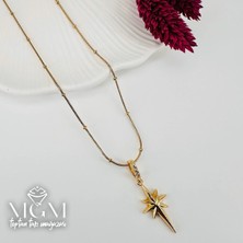 Freedom Storee Zirkon Taşlı Zincir : Çelik Çelik Kolye 40+5 cm - KL0239