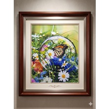 Liva Craft Elmas Mozaik Tablo, 50X40CM Kelebek Boncuk Yapıştırma Kiti