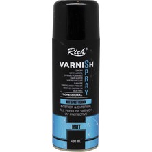 Rich Mat Sprey Vernik 400 ml İç ve Dış Mekan Kullanımı için UV Koruyucu Mat Vernik