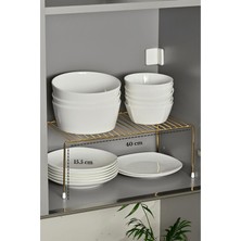 Empressco Edora Home Parlak Altın Dolap Içi Düzenleyici Tel Raf Fincan Tabak Kase Organizer Paslanmaz Metal - Fiyatı, Yorumları