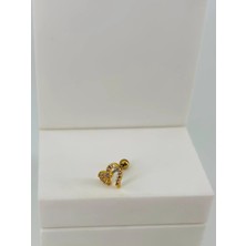 Freedom Storee Zirkon Taşlı Uç Kısmı : Pirinç Kıkırdak Bar Uzunluğu : 6 mm / Bar Kalınlığı 0.8 mm / Top Boyu 3 Mm  - PT0064-1