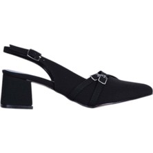 Moda Ayakkabı Tahir 2806 5cm Slingback Mat Topuklu Ayakkabı