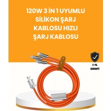 Marsilyan Çoklu Cihaz Dostu 120 W Hızlı Şarj Kablosu – Tek Kablo ile Her Cihaz Elinizin Altında