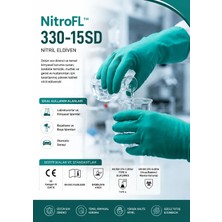 Lalan Kimyasala Dayanıklı - Su Geçirmez Nitril Eldiven (NitroFL 330-15SD)