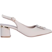 Moda Ayakkabı Esracan 2804 5cm Slingback Kadın Topuklu Ayakkabı