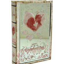 Avensyy Kutu Kitap Aynalı Valentine Dekoratif Hediyelik