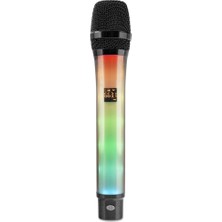Marsilyan Profesyonel Kablosuz Uhf Mikrofon Rgb - Siyah Wx-81