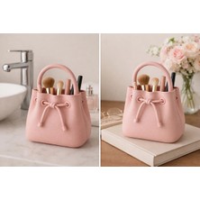 Oko Design Pembe Mini Makyaj Çantası – Fırça Düzenleyici - Organizer