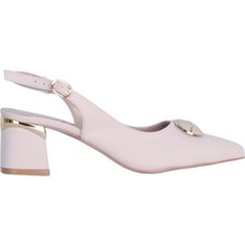 Moda Ayakkabı Esracan 2806 5cm Slingback Kadın Topuklu Ayakkabı