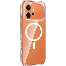 Gpack Honor 600 Kılıf Sert Mika Magsafe Kablosuz Şarj Özellikli Sararma Yapmaz  Şeffaf + Ekran Koruyucu