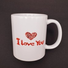 Twin Store I Love You Baskılı Bardak
