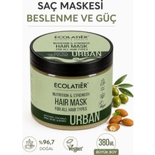 Saç Bakım Maskesi Güçlendirici Besleyeci Saç Onarıcı %96,7 Doğal Saç Nemlendirici Tüm Saç Tipleri, 380 ml