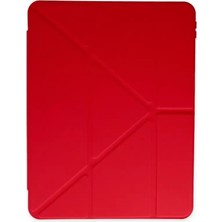 Yazline Global Mey Ithalat®   iPad Air 4 10.9 Kılıf Kalemlikli Mars Tablet Kılıfı - Kırmızı